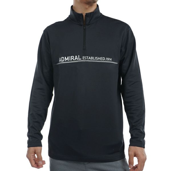 ツアーティー TOUR TEE メンズ メンズ 裏起毛 ロングスリーブハーフジップシャツ ADMA467 詳細2