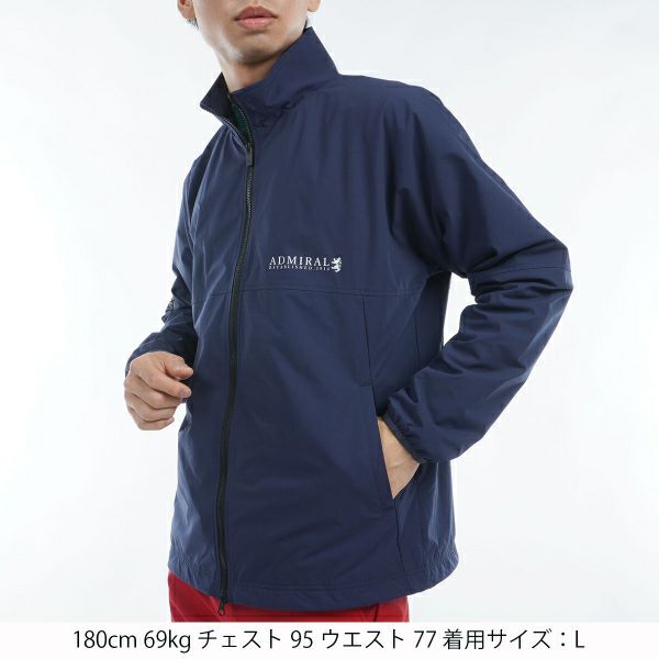 アドミラルゴルフ★スニード カバーオール 防風 撥水★ホワイト Mサイズ 40%OFF】[アドミラル ゴルフ]メンズ 撥水ストレッチ ウィンド