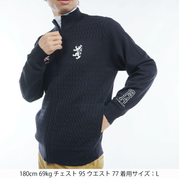 30％OFF】[アドミラル ゴルフ]メンズ フラッグ フルジップ