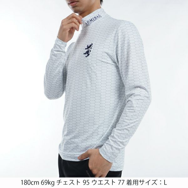 ツアーティー TOUR TEE メンズ メンズ ビッグランパント 裏起毛ハイネックシャツ ADMA476 詳細4