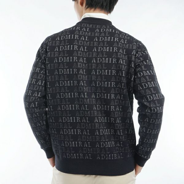 ツアーティー TOUR TEE メンズ メンズ ビッグランパント ロゴジャガード モックネックセーター ADMA480 詳細8