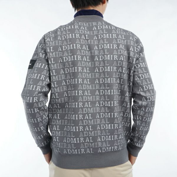 ツアーティー TOUR TEE メンズ メンズ ビッグランパント ロゴジャガード モックネックセーター ADMA480 詳細10