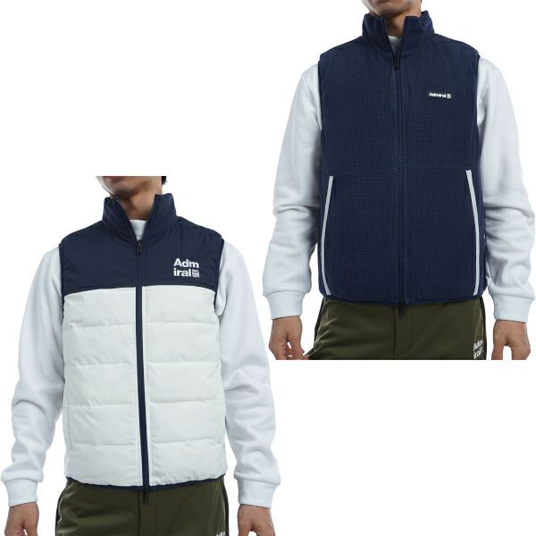 30％OFF】[アドミラル ゴルフ]メンズ リバーシブル フリース