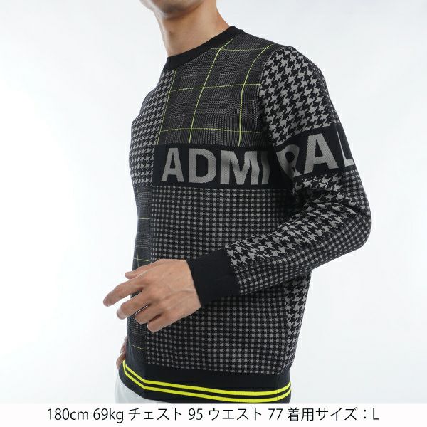 ツアーティー TOUR TEE メンズ メンズ ツイーディーパターンミックス クルーネックセーター ADMA489 詳細4