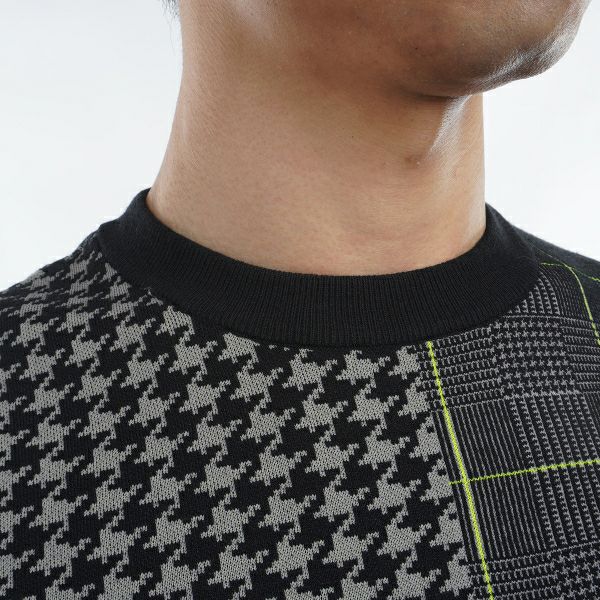 ツアーティー TOUR TEE メンズ メンズ ツイーディーパターンミックス クルーネックセーター ADMA489 詳細13