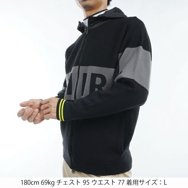 ツアーティー TOUR TEE メンズ メンズ 防風裏地付 フルジップニットジャケット ADMA491 詳細6