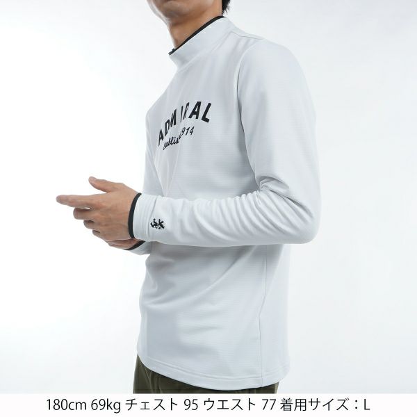 30％OFF】[アドミラル ゴルフ]メンズ 裏起毛 モックネックシャツ