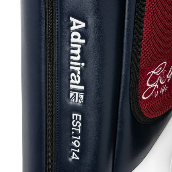 【専用】Admiral ゴルフバッグ スタンド付き ネイビー Admiral Golf アドミラル ゴルフ キャディバッグ スタンド型 5