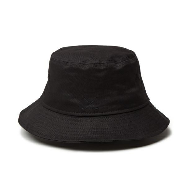 ツアーティー TOUR TEE メンズ レディース ユニセックス バケット01 Stretch Cotton Washable オーバルロゴ ブラック ERMZ437U 詳細3