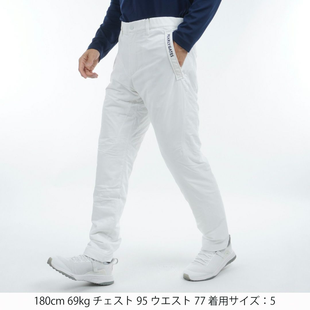 パーリーゲイツ サイズ：4メンズM 中綿パンツ 暖パン ライトグレー 