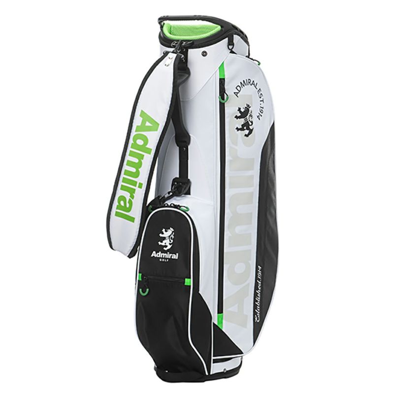 [アドミラルゴルフ]スタンドキャディバッグライトウェイト　ホワイト