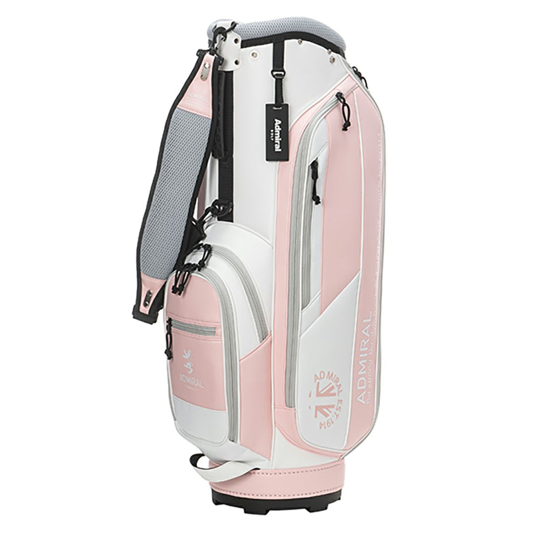[アドミラルゴルフ]カートキャディバッグソフトフェイクレザー　ピンク