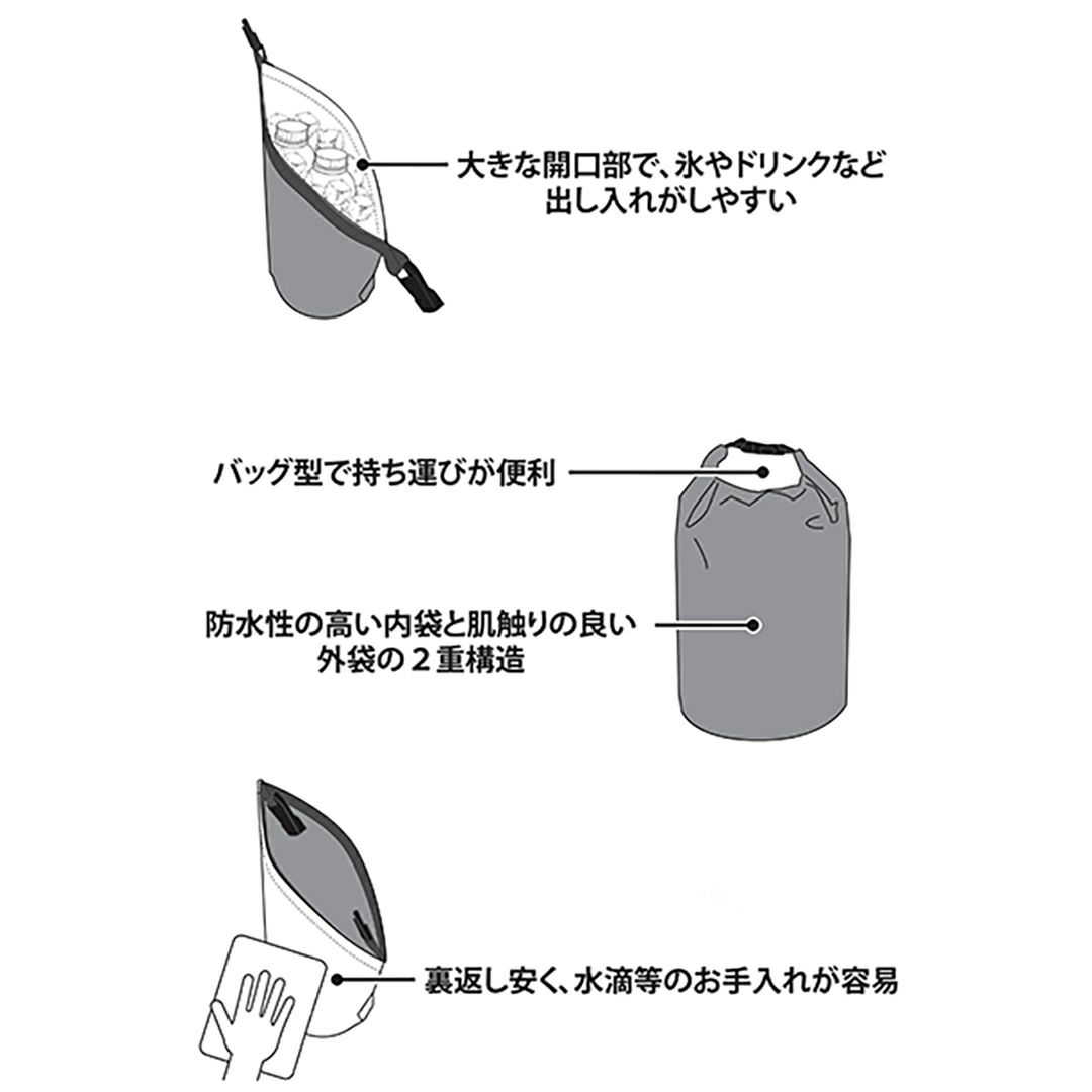トミー ヒルフィガー ゴルフ Tommy Hilfiger Golf メンズ レディース ユニセックス 氷嚢 ロールトップ THMG5SED 詳細5