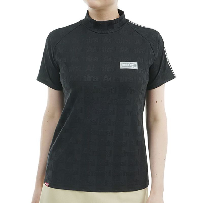 アドミラル ゴルフ Admiral GOLF レディース レディース ストライプジャガード モックネックシャツ ADLA503 詳細3