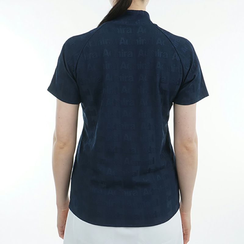 アドミラル ゴルフ Admiral GOLF レディース レディース ストライプジャガード モックネックシャツ ADLA503 詳細6