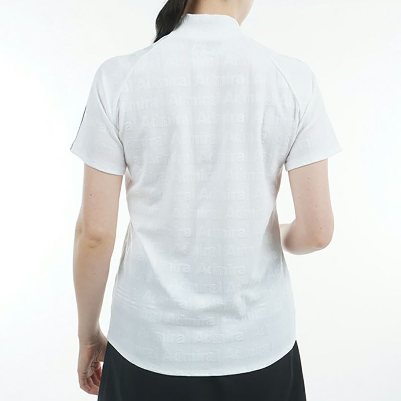 アドミラル ゴルフ Admiral GOLF レディース レディース ストライプジャガード モックネックシャツ ADLA503 詳細8