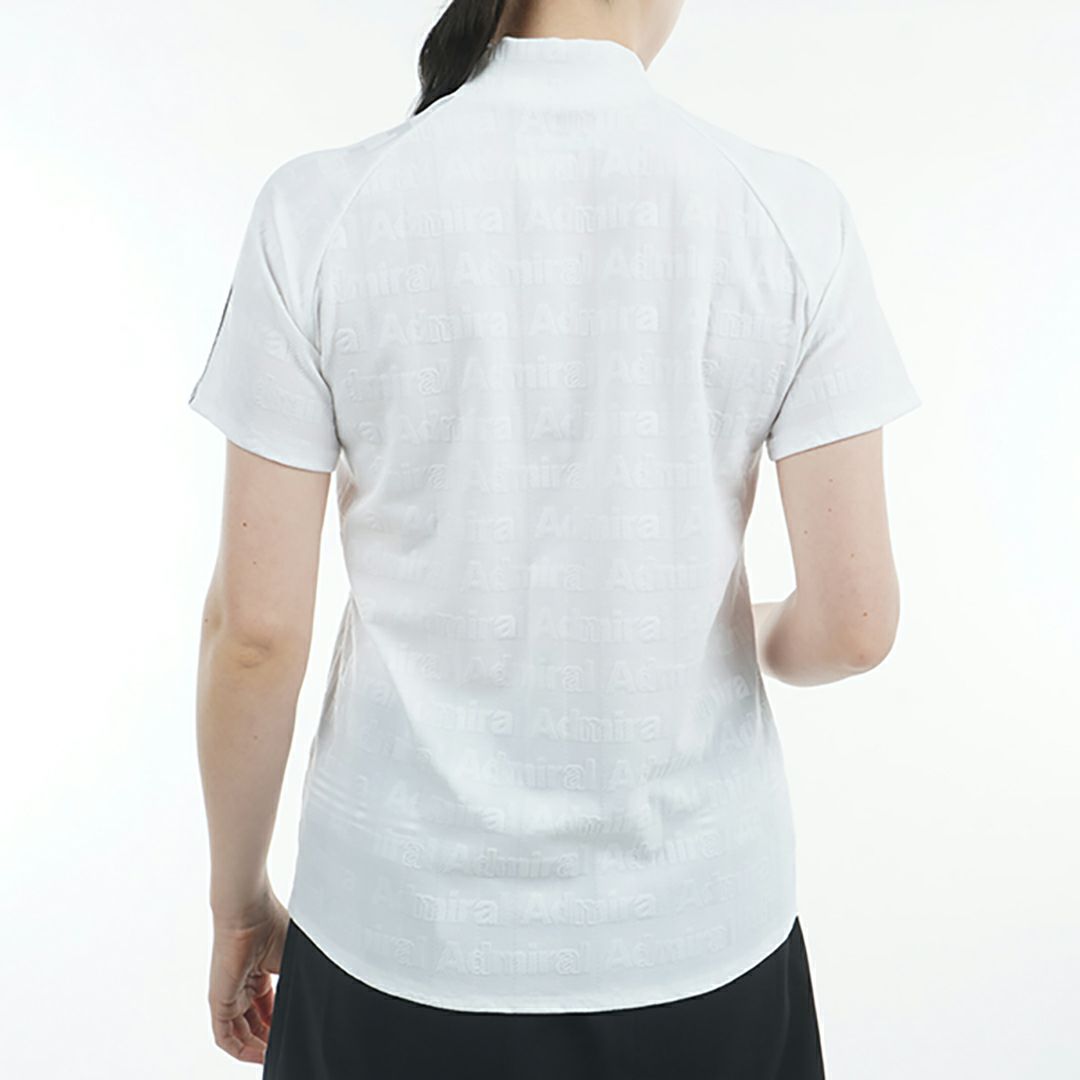 アドミラル ゴルフ Admiral GOLF レディース レディース ストライプジャガード モックネックシャツ ADLA503 詳細8