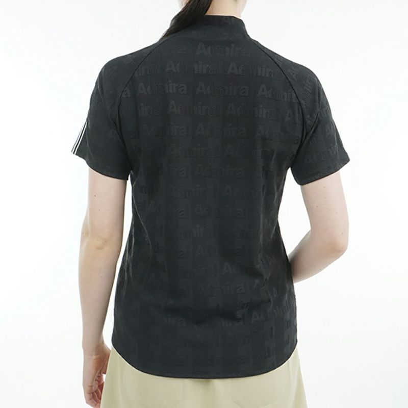 アドミラル ゴルフ Admiral GOLF レディース レディース ストライプジャガード モックネックシャツ ADLA503 詳細10