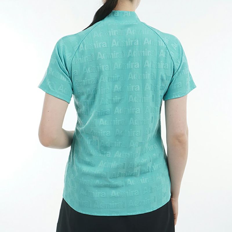 アドミラル ゴルフ Admiral GOLF レディース レディース ストライプジャガード モックネックシャツ ADLA503 詳細12