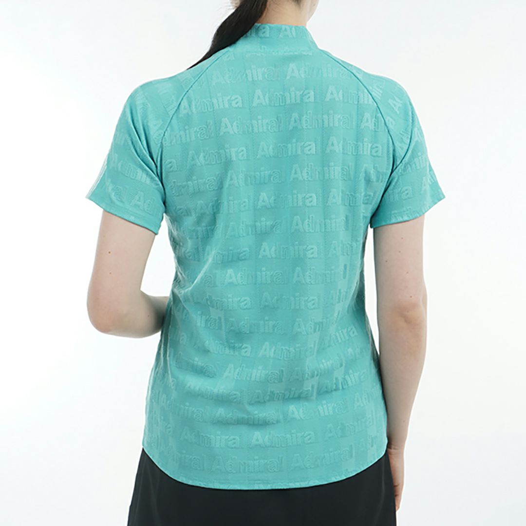 アドミラル ゴルフ Admiral GOLF レディース レディース ストライプジャガード モックネックシャツ ADLA503 詳細12