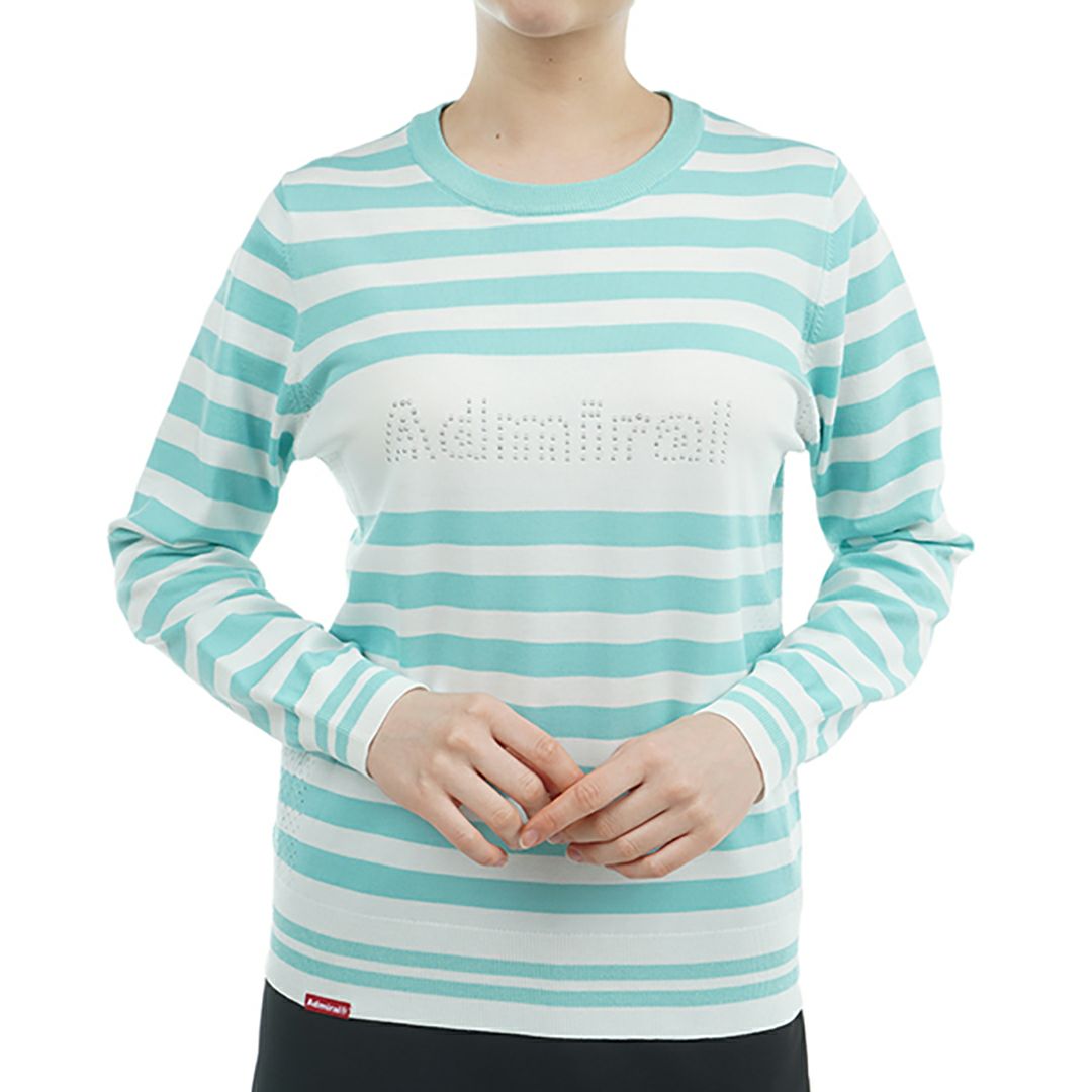 アドミラル ゴルフ Admiral GOLF レディース レディース メタリックロゴ ドライタッチLSセーター ADLA504 詳細2