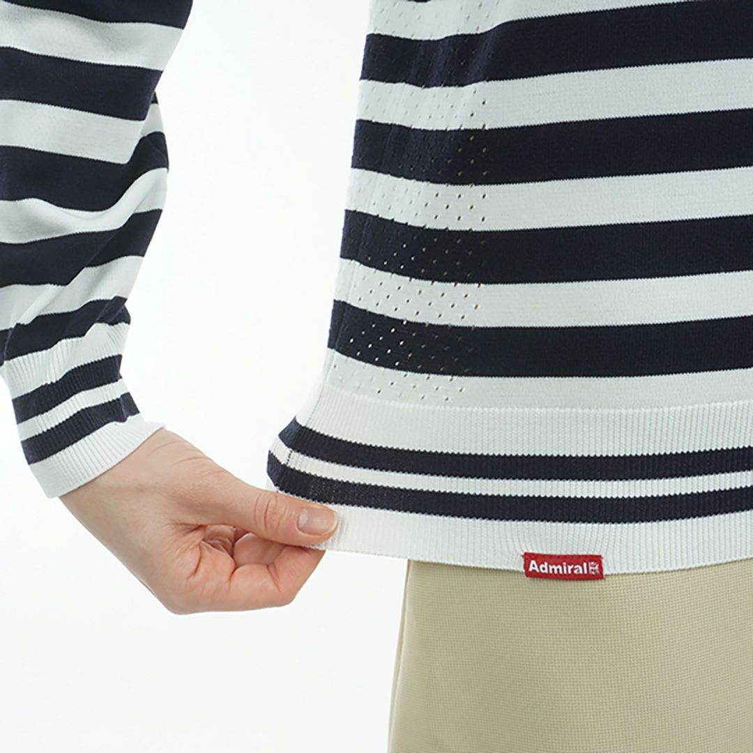アドミラル ゴルフ Admiral GOLF レディース レディース メタリックロゴ ドライタッチLSセーター ADLA504 詳細9