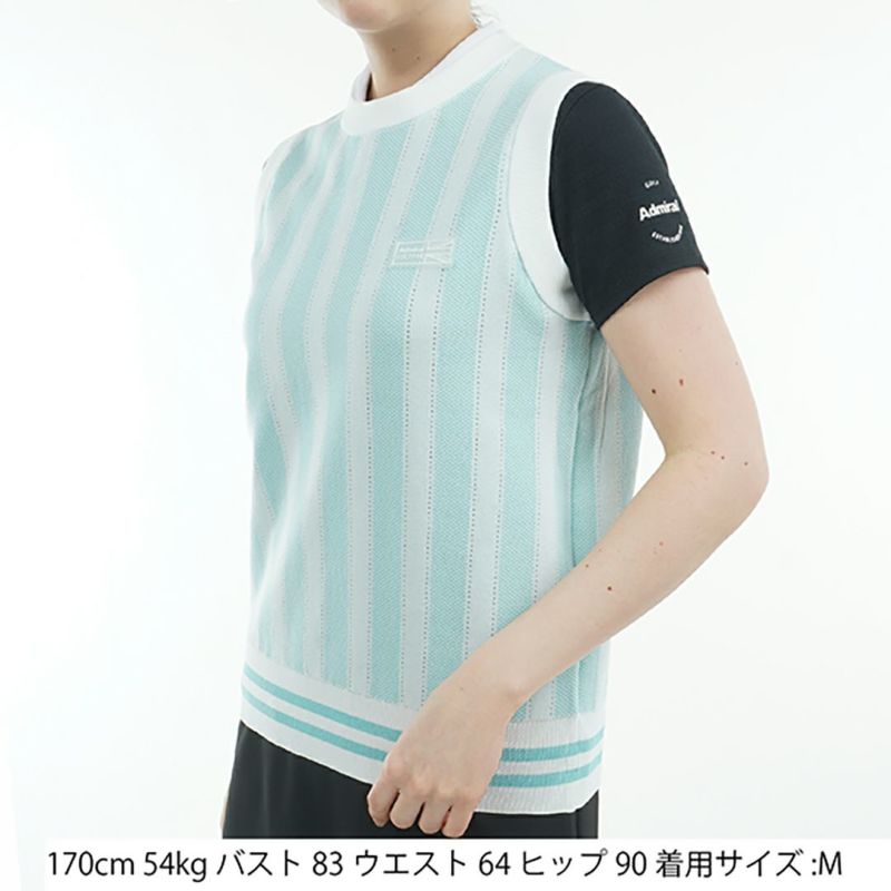 アドミラル ゴルフ Admiral GOLF レディース レディース バックロゴ ドライタッチベスト ADLA505 詳細3