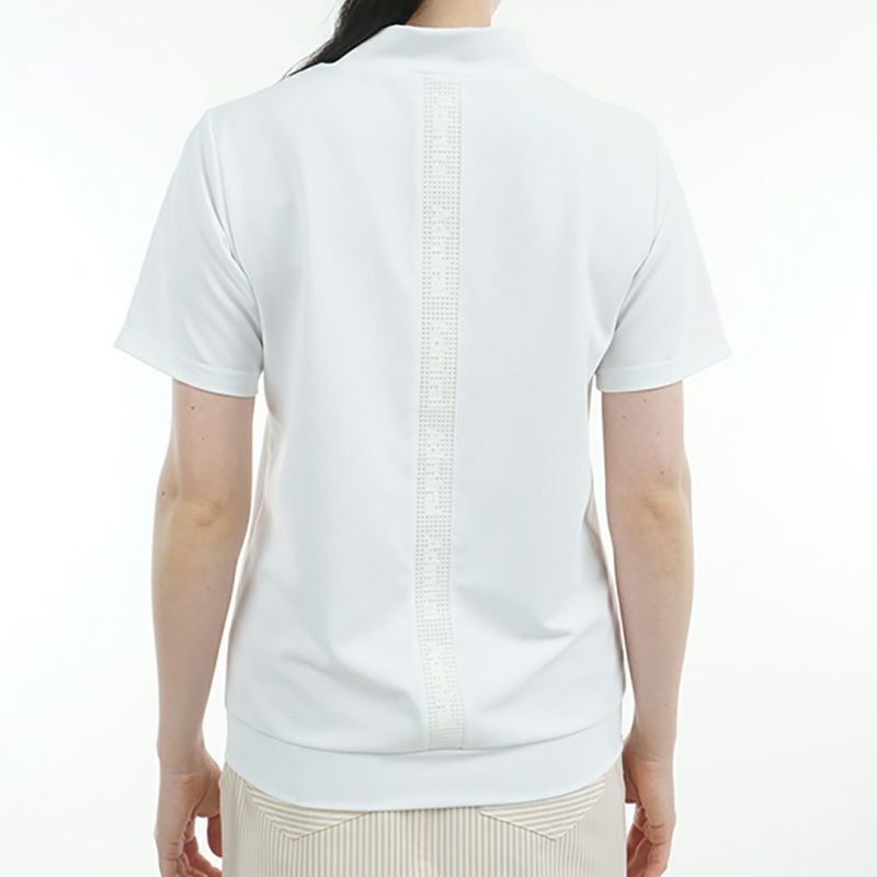 アドミラル ゴルフ Admiral GOLF レディース レディース ミニワッフル エンボスロゴ モックシャツ ADLA506 詳細7