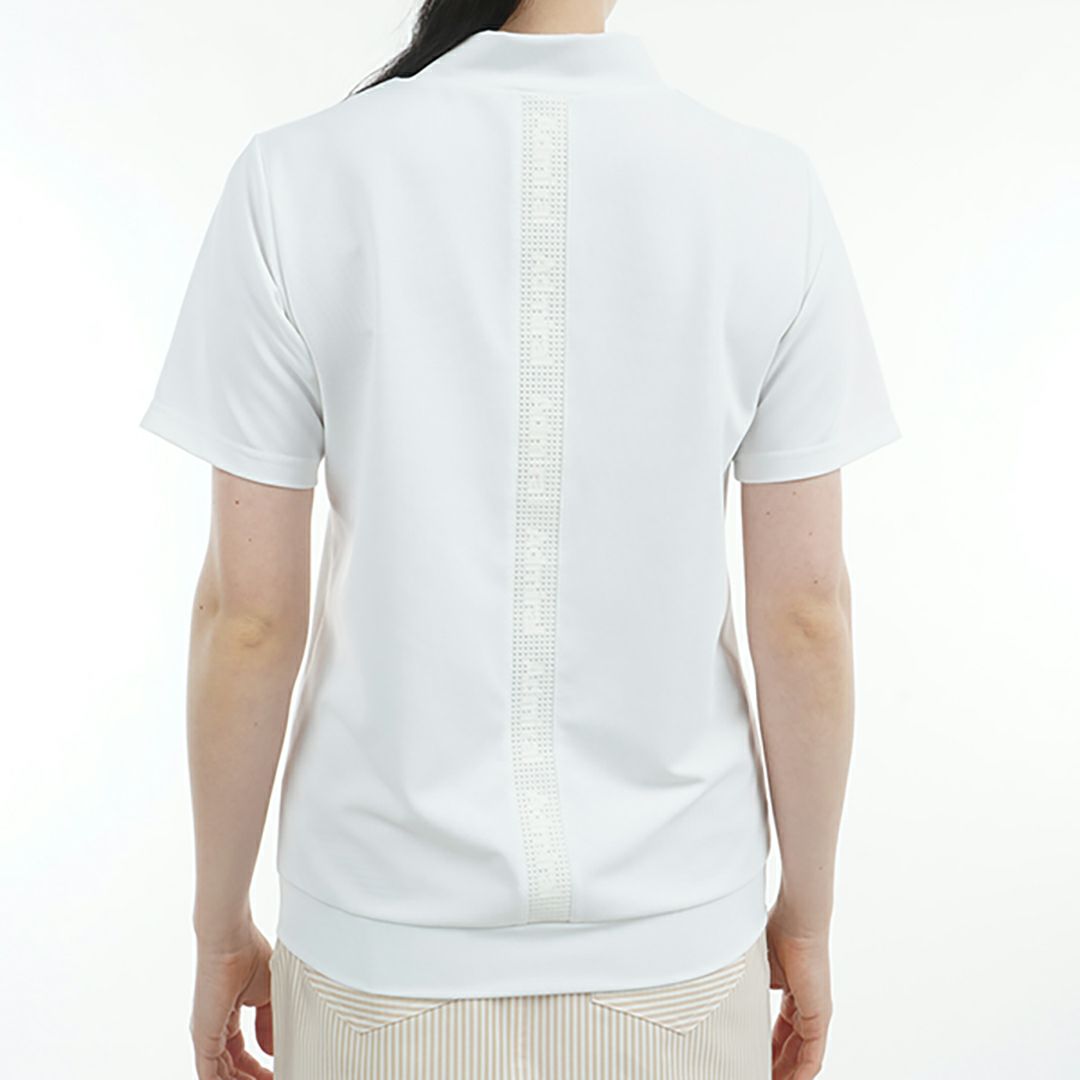 アドミラル ゴルフ Admiral GOLF レディース レディース ミニワッフル エンボスロゴ モックシャツ ADLA506 詳細7