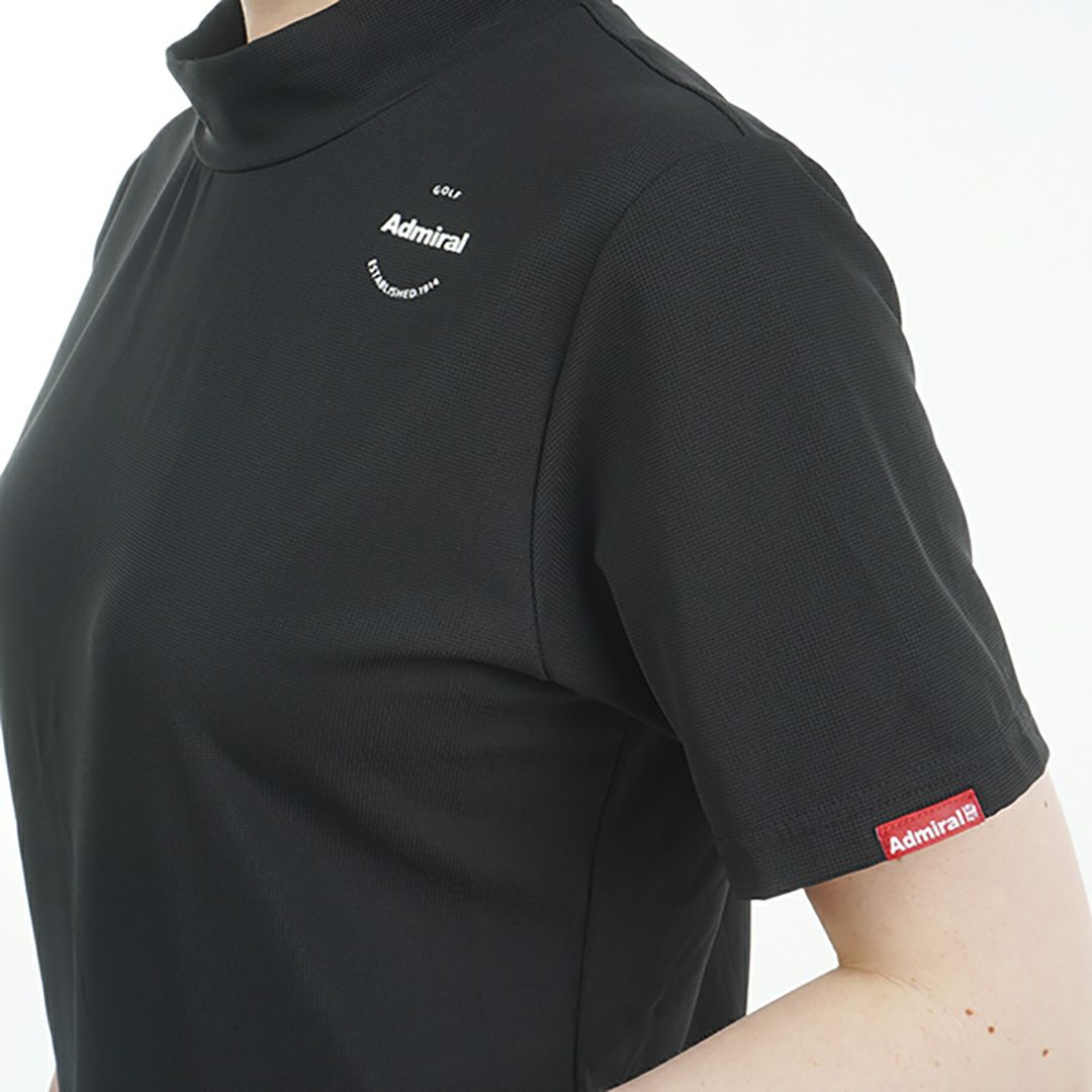 アドミラル ゴルフ Admiral GOLF レディース レディース ミニワッフル エンボスロゴ モックシャツ ADLA506 詳細13