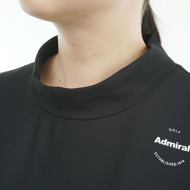 アドミラル ゴルフ Admiral GOLF レディース レディース ミニワッフル エンボスロゴ モックシャツ ADLA506 詳細15