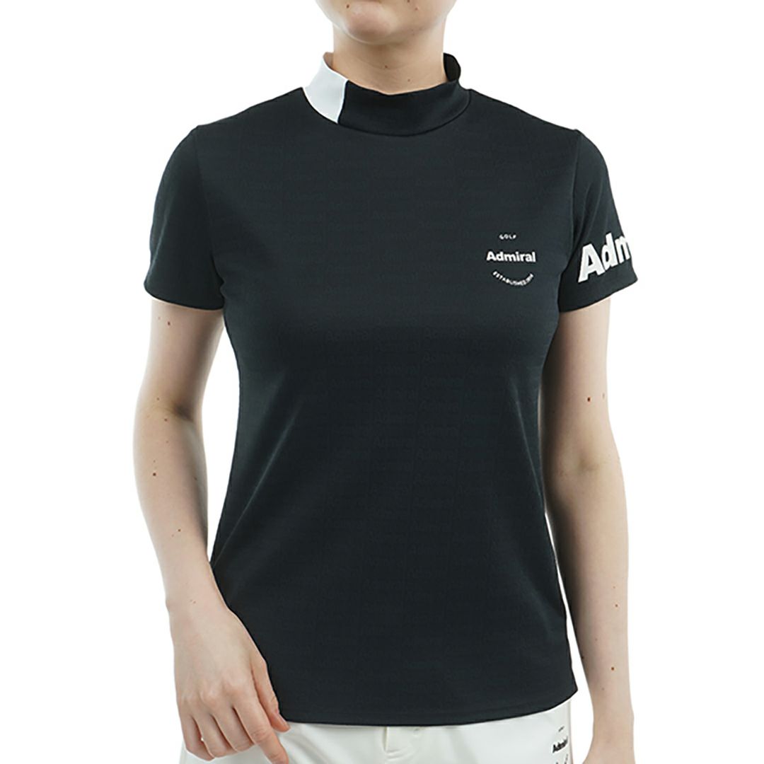 アドミラル ゴルフ Admiral GOLF レディース レディース ロゴジャガード モックシャツ ADLA507 詳細1
