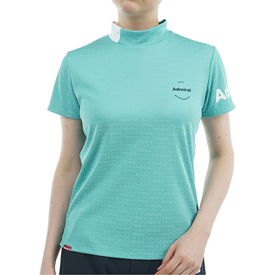 アドミラル ゴルフ Admiral GOLF レディース レディース ロゴジャガード モックシャツ ADLA507 詳細3