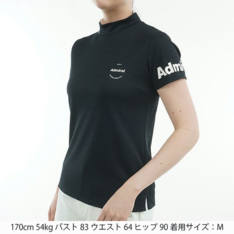 アドミラル ゴルフ Admiral GOLF レディース レディース ロゴジャガード モックシャツ ADLA507 詳細4
