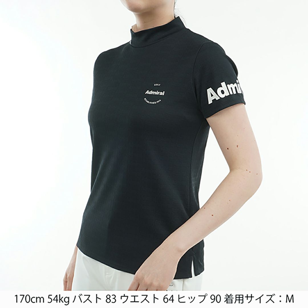 アドミラル ゴルフ Admiral GOLF レディース レディース ロゴジャガード モックシャツ ADLA507 詳細4
