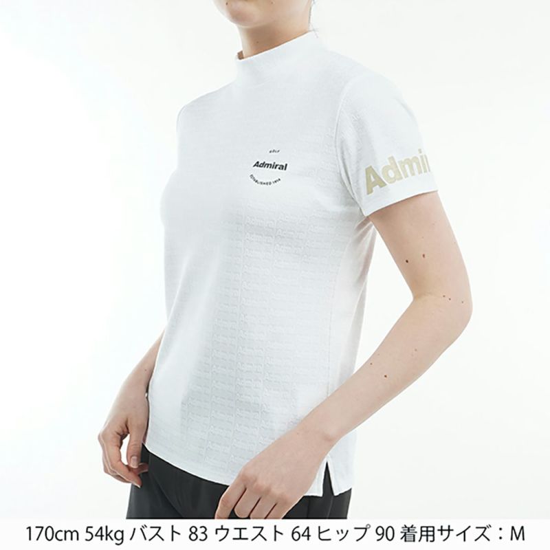 アドミラル ゴルフ Admiral GOLF レディース レディース ロゴジャガード モックシャツ ADLA507 詳細6