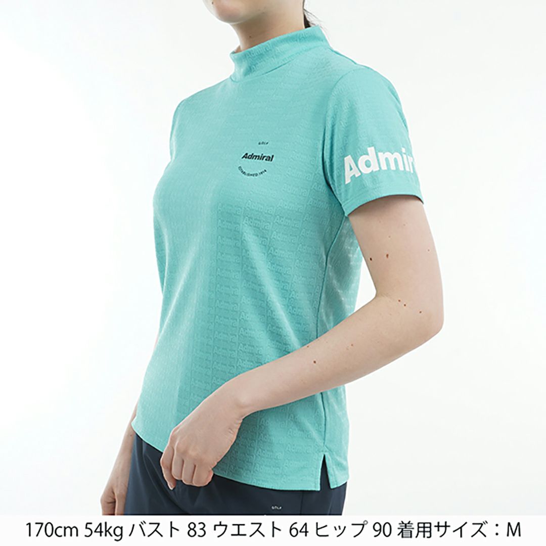 アドミラル ゴルフ Admiral GOLF レディース レディース ロゴジャガード モックシャツ ADLA507 詳細8