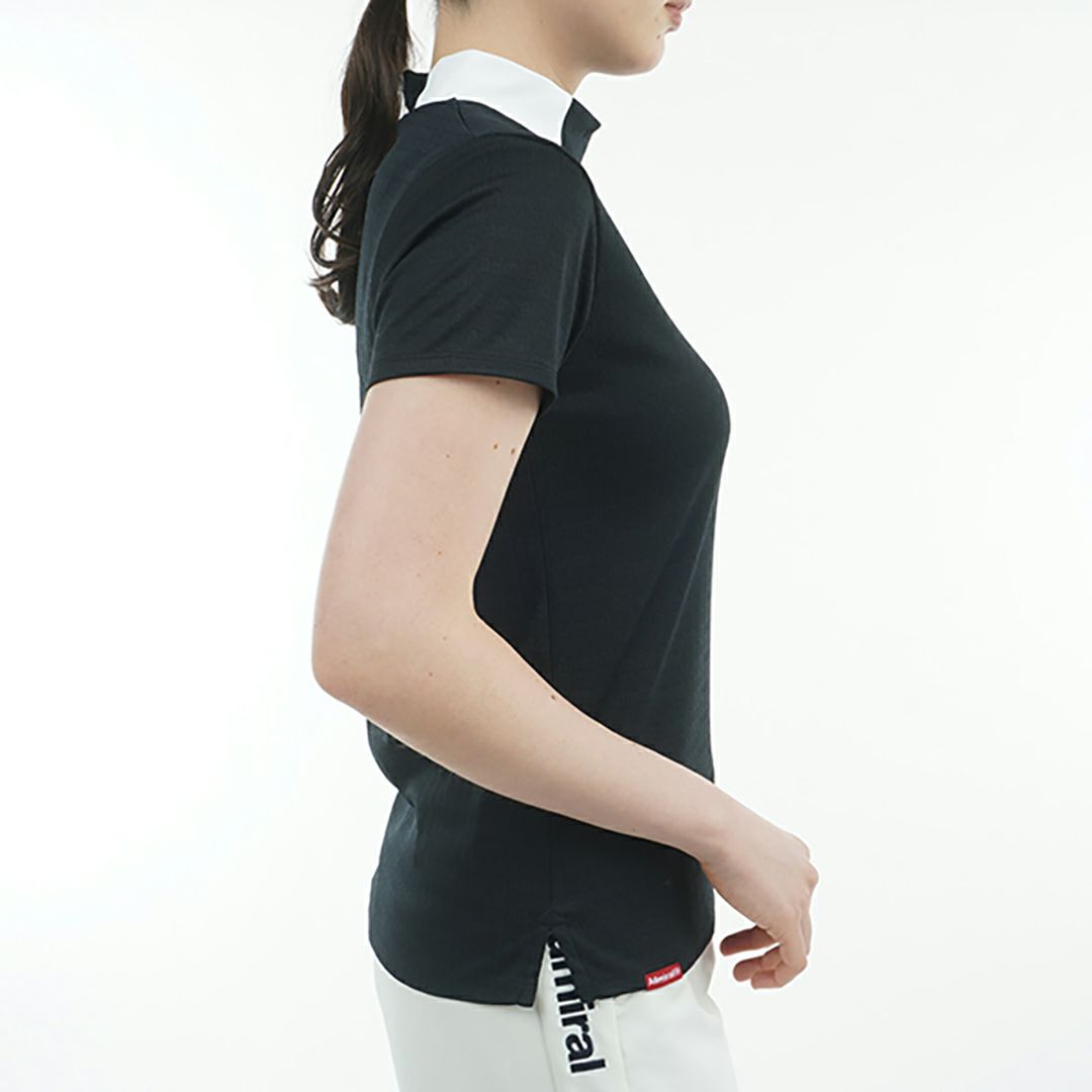 アドミラル ゴルフ Admiral GOLF レディース レディース ロゴジャガード モックシャツ ADLA507 詳細11