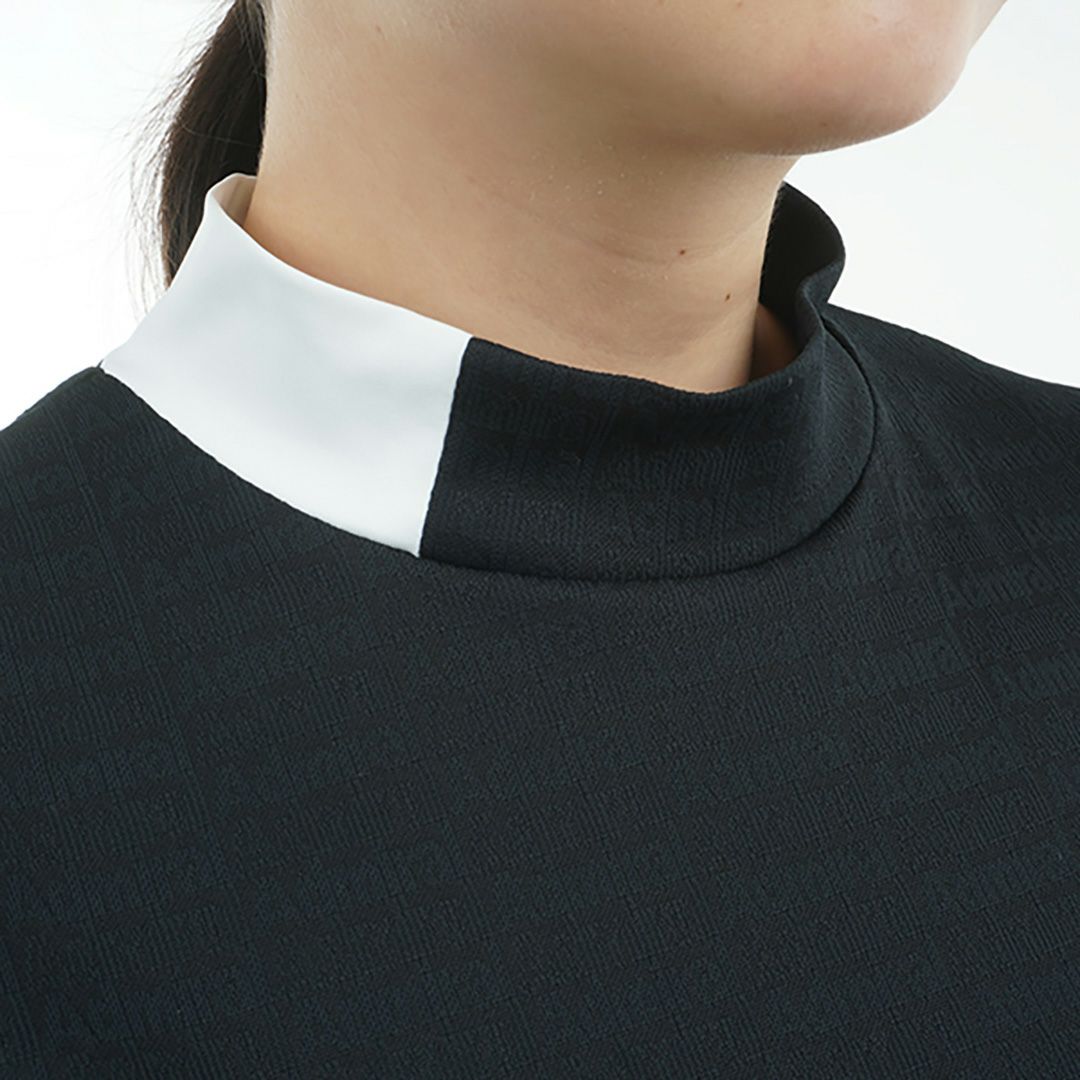 アドミラル ゴルフ Admiral GOLF レディース レディース ロゴジャガード モックシャツ ADLA507 詳細14