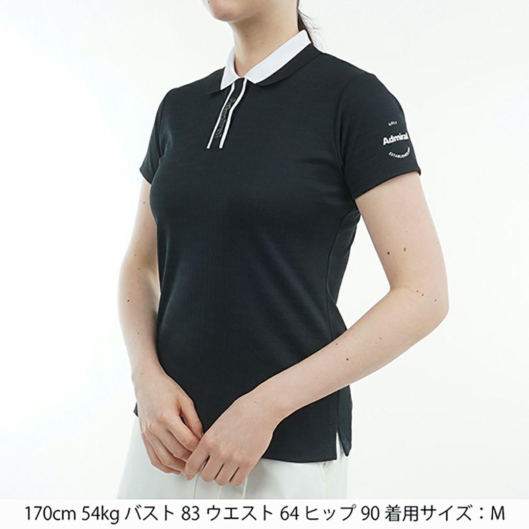 アドミラル ゴルフ Admiral GOLF レディース レディース ロゴジャガード ポロシャツ ADLA508 詳細4