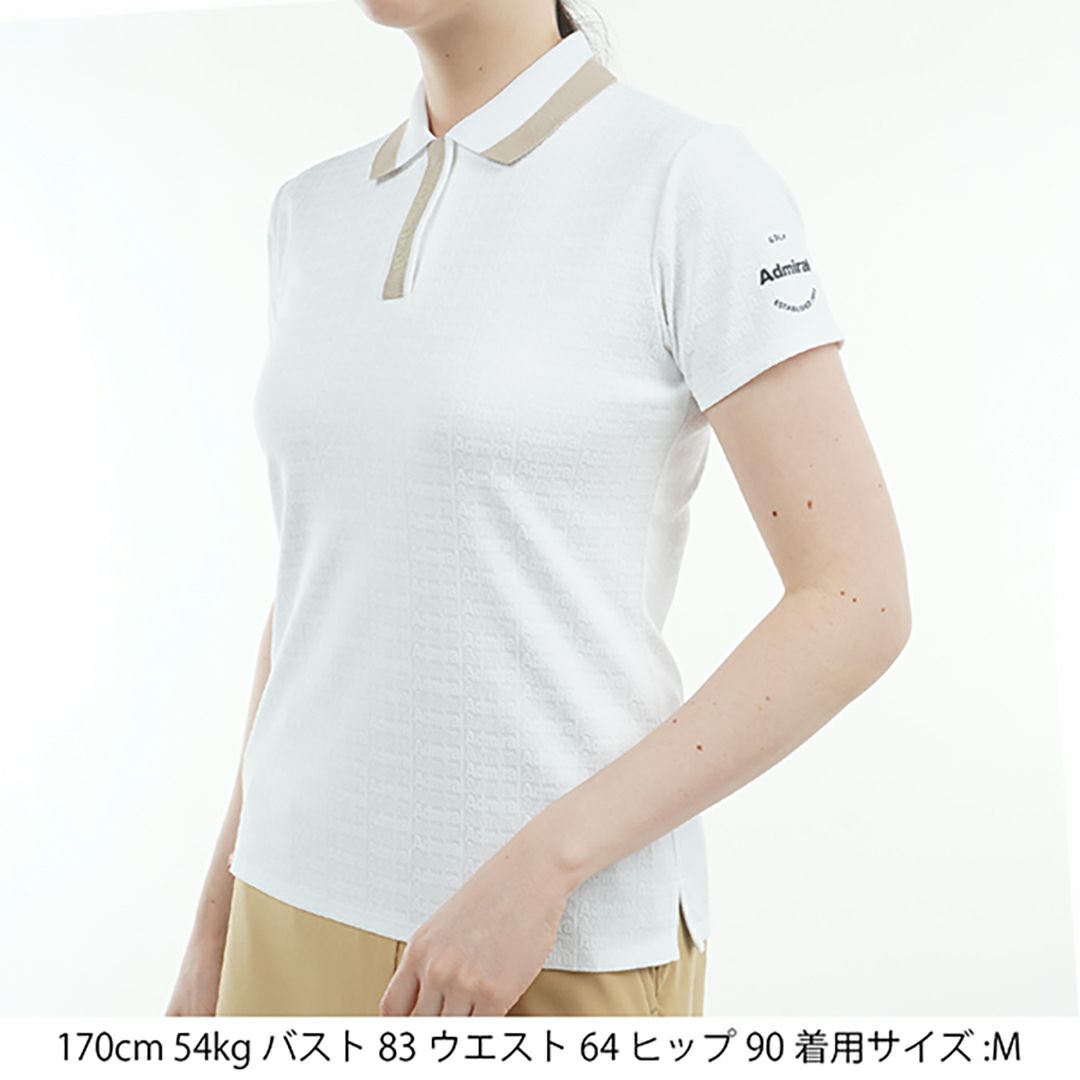 アドミラル ゴルフ Admiral GOLF レディース レディース ロゴジャガード ポロシャツ ADLA508 詳細6