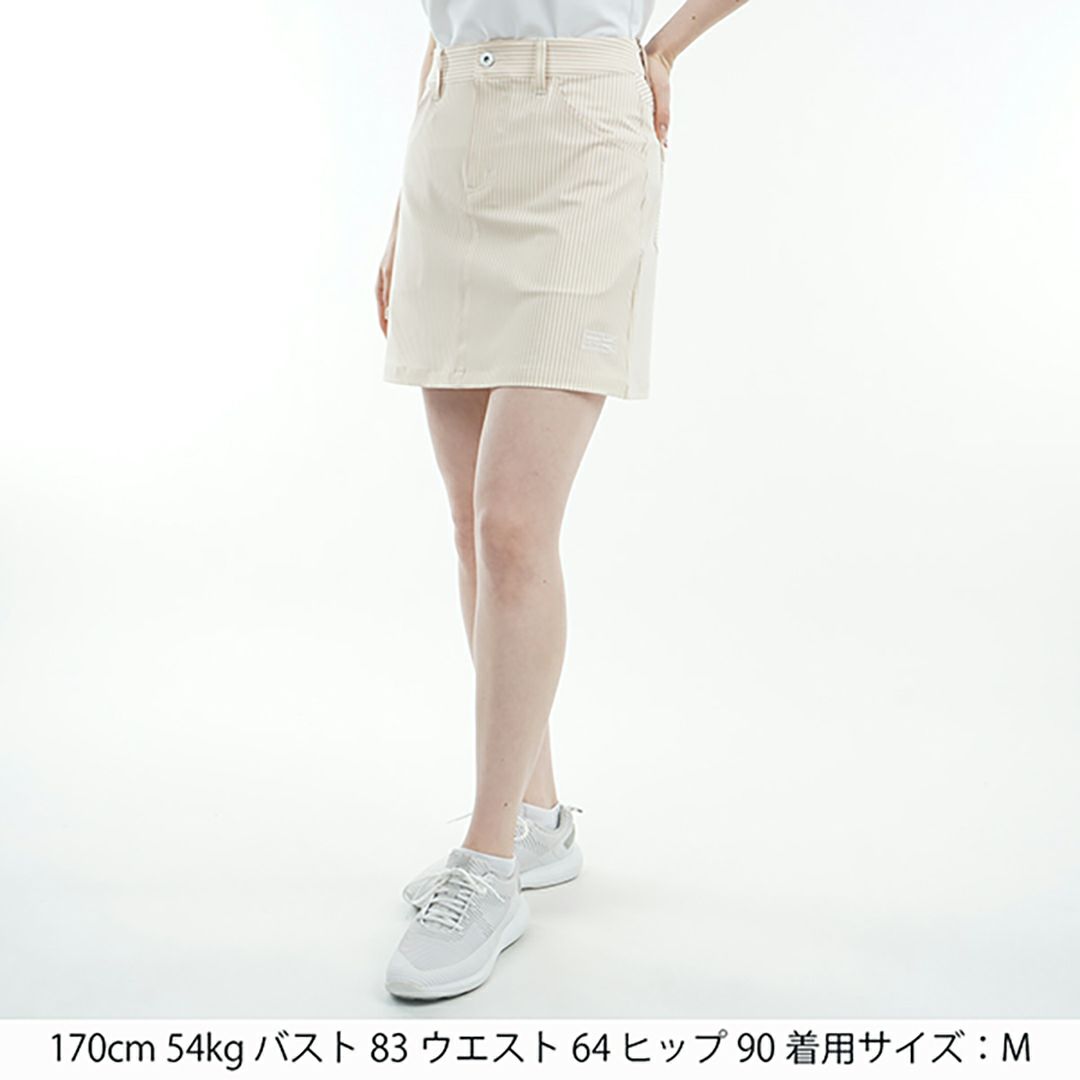 アドミラル ゴルフ Admiral GOLF レディース レディース 4WAYツイル ストライプスカート ADLA509 詳細6