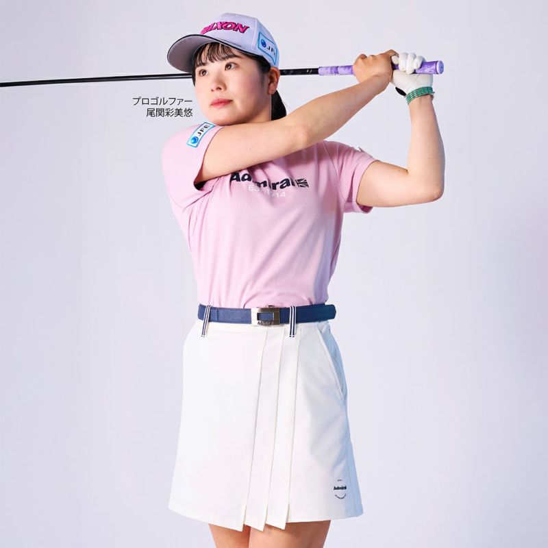 Admiral GOLF 尾関 彩美悠 プロ レディース キュロット ホワイト
