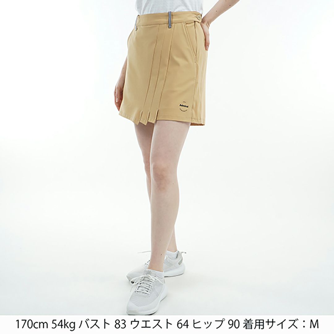アドミラル ゴルフ Admiral GOLF レディース レディース 4WAYツイル フロントタックキュロット ADLA510 詳細13