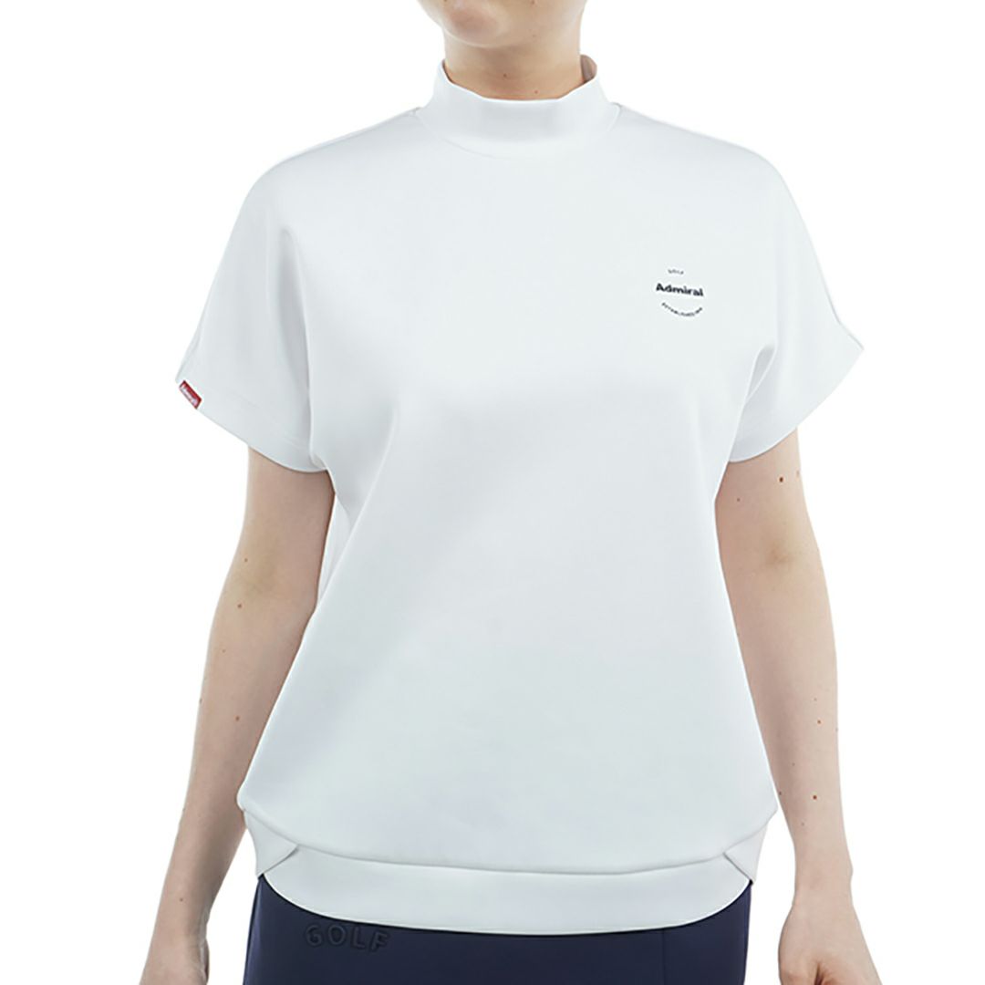 アドミラル ゴルフ Admiral GOLF レディース レディース エンボスロゴ ダンボールモックシャツ ADLA513 詳細2