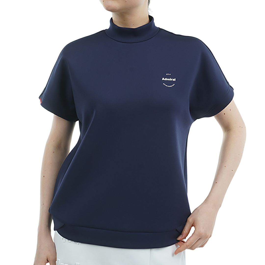 アドミラル ゴルフ Admiral GOLF レディース レディース エンボスロゴ ダンボールモックシャツ ADLA513 詳細4