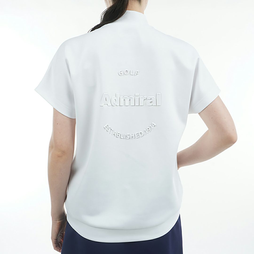 アドミラル ゴルフ Admiral GOLF レディース レディース エンボスロゴ ダンボールモックシャツ ADLA513 詳細8
