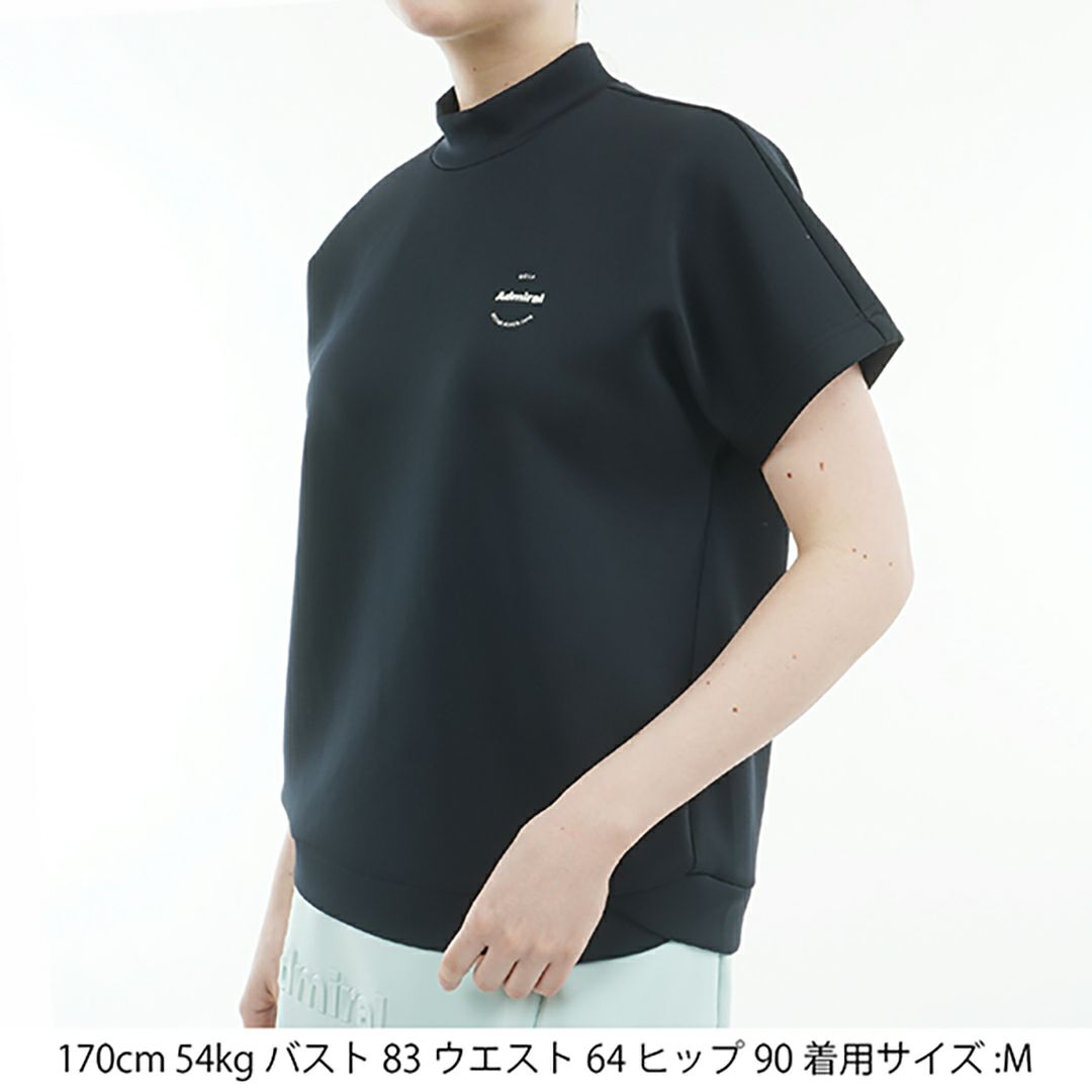 アドミラル ゴルフ Admiral GOLF レディース レディース エンボスロゴ ダンボールモックシャツ ADLA513 詳細9