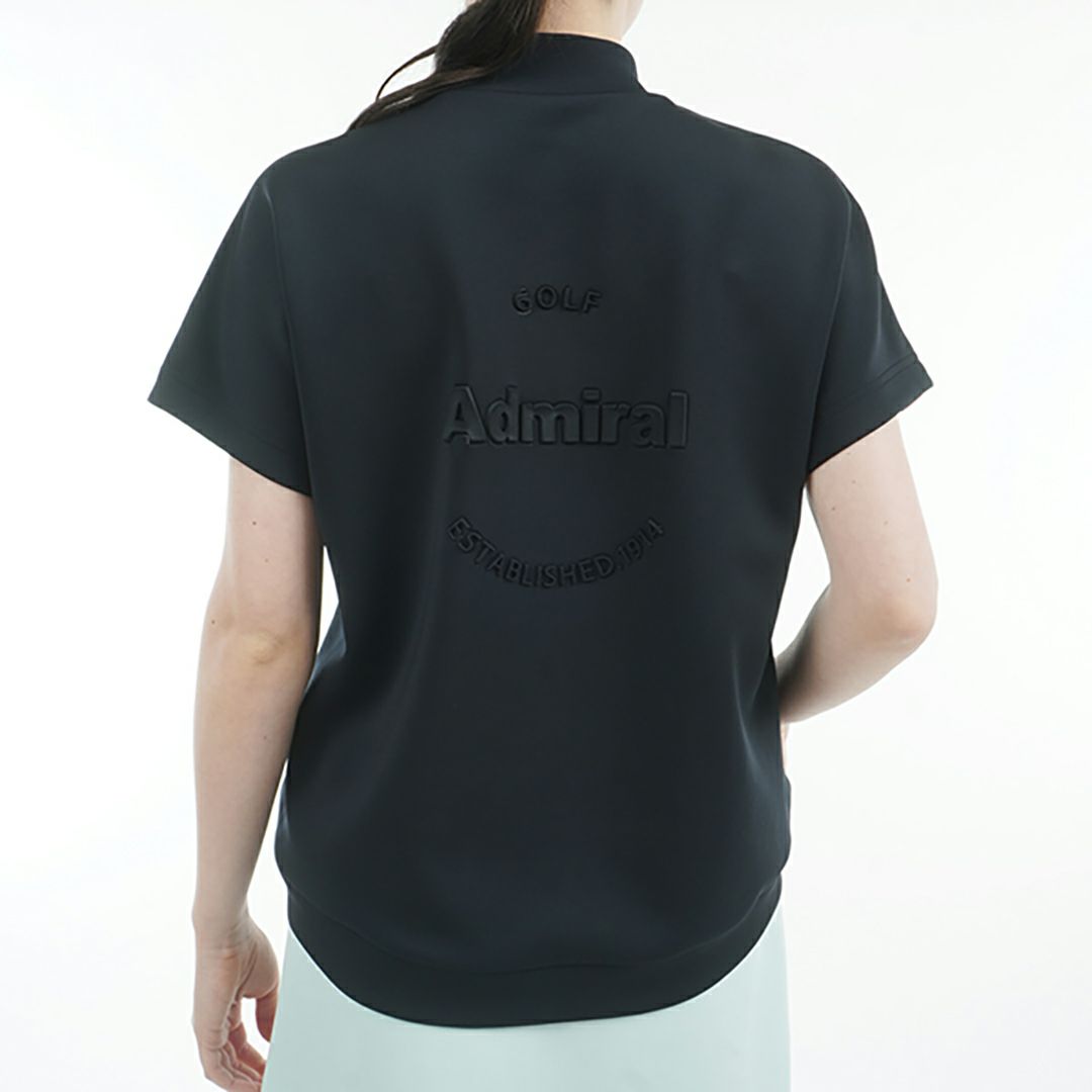 アドミラル ゴルフ Admiral GOLF レディース レディース エンボスロゴ ダンボールモックシャツ ADLA513 詳細10