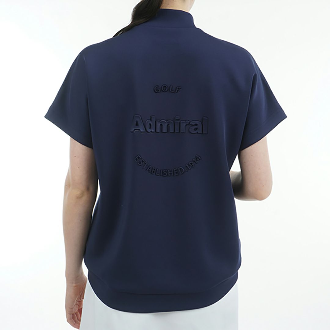 アドミラル ゴルフ Admiral GOLF レディース レディース エンボスロゴ ダンボールモックシャツ ADLA513 詳細12